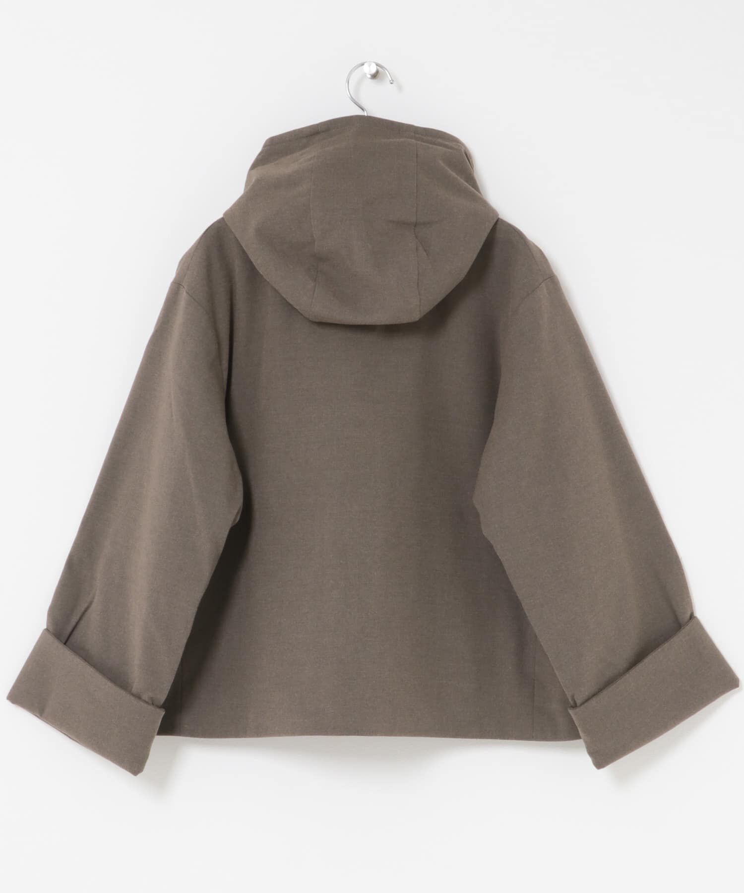 URBAN RESEARCH DOORS「DANTON　HOODED JACKET」|ノーカラーコート|