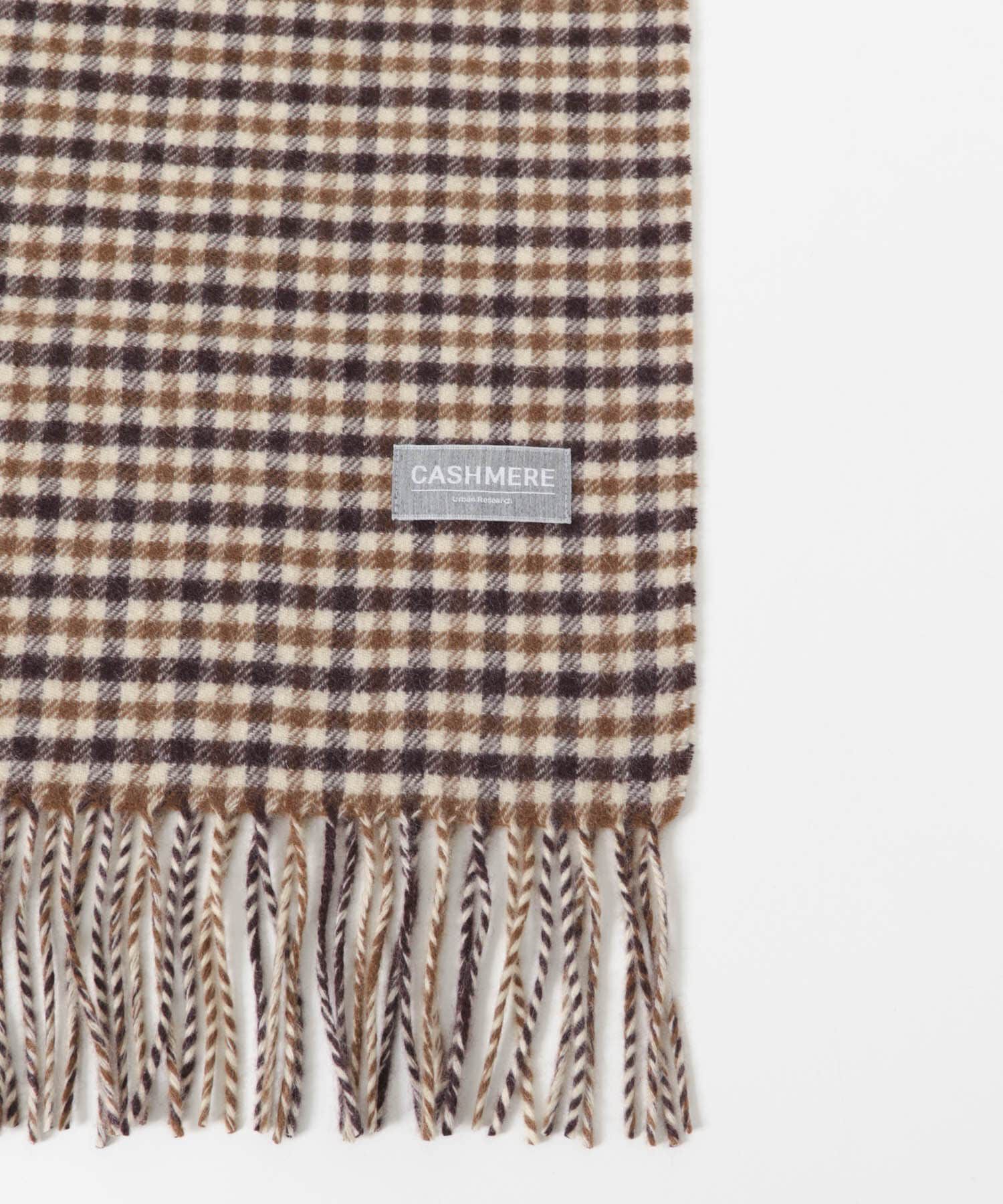 URBAN RESEARCH「チェックカシミヤマフラー」|マフラー|