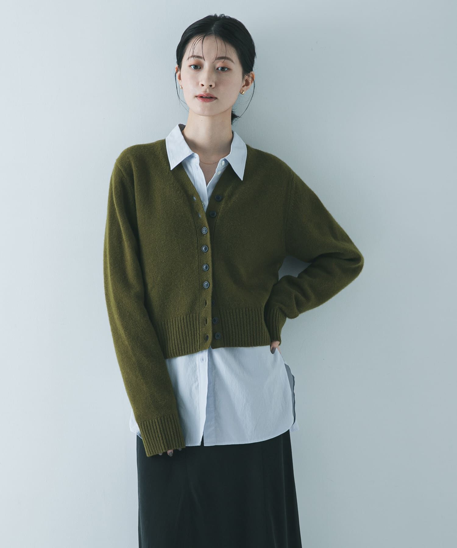 URBAN RESEARCH「カシミヤ強縮Vネックカーディガン」|カーディガン|