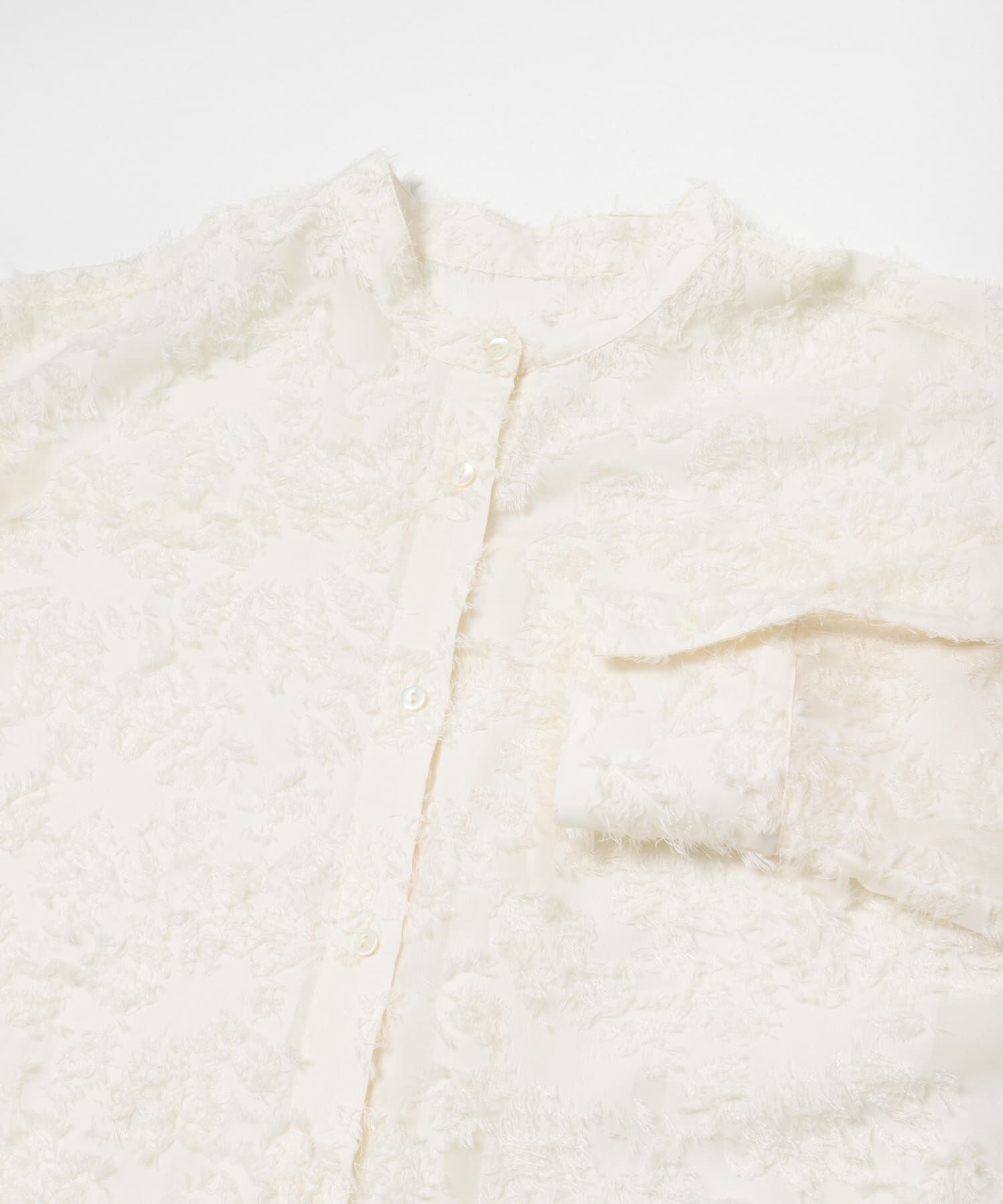 URBAN RESEARCH「カットジャガードバンドカラーシャツ」|シャツ・ブラウス|