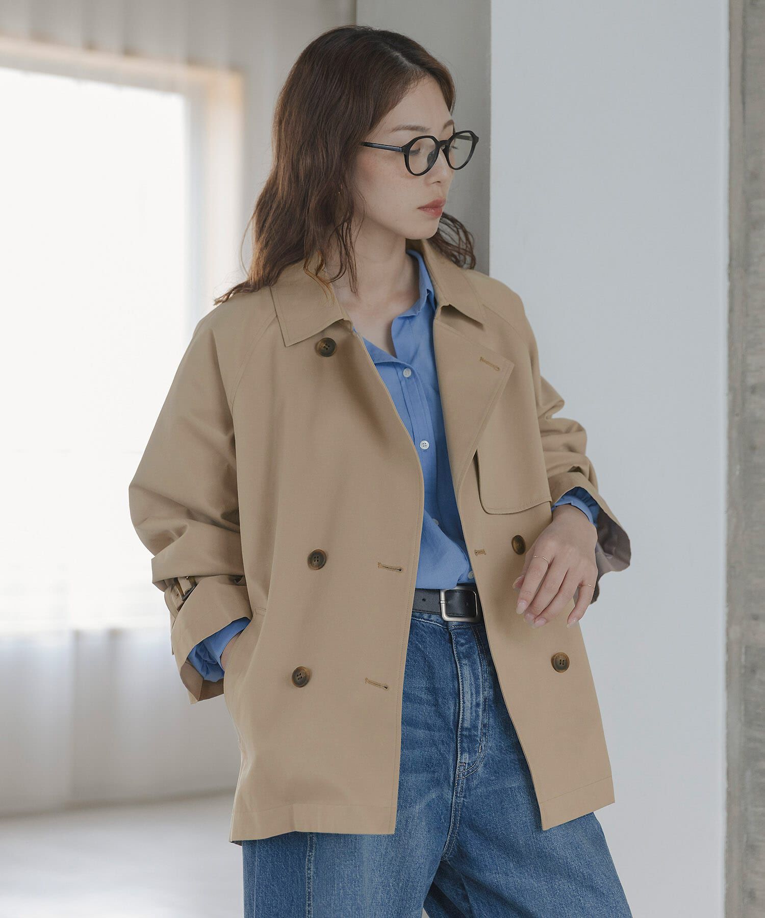 Sonny Label 「撥水ショートトレンチコート」|トレンチコート|