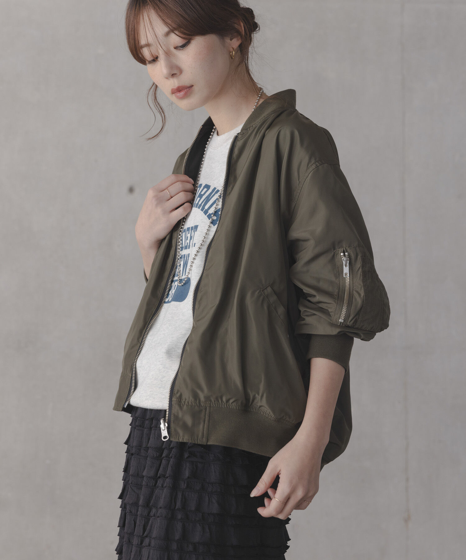 Sonny Label 「『WEB限定』リバーシブルオーバーMA-1」|ブルゾン・スタジャン|グリーン系その他