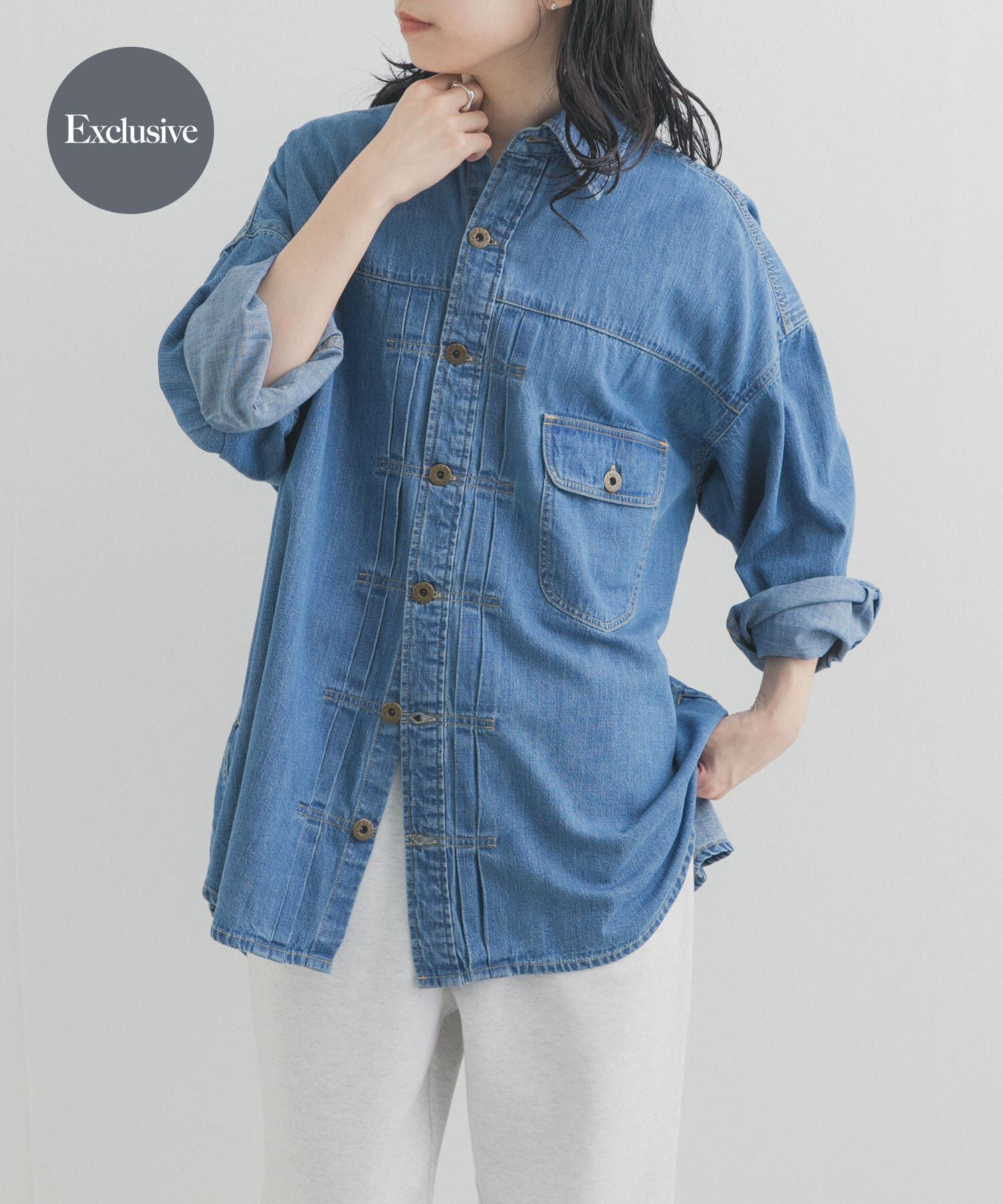URBAN RESEARCH DOORS「『別注』Lee&times;DOORS　COWBOY SHIRTS」|シャツ・ブラウス|ライトブルー