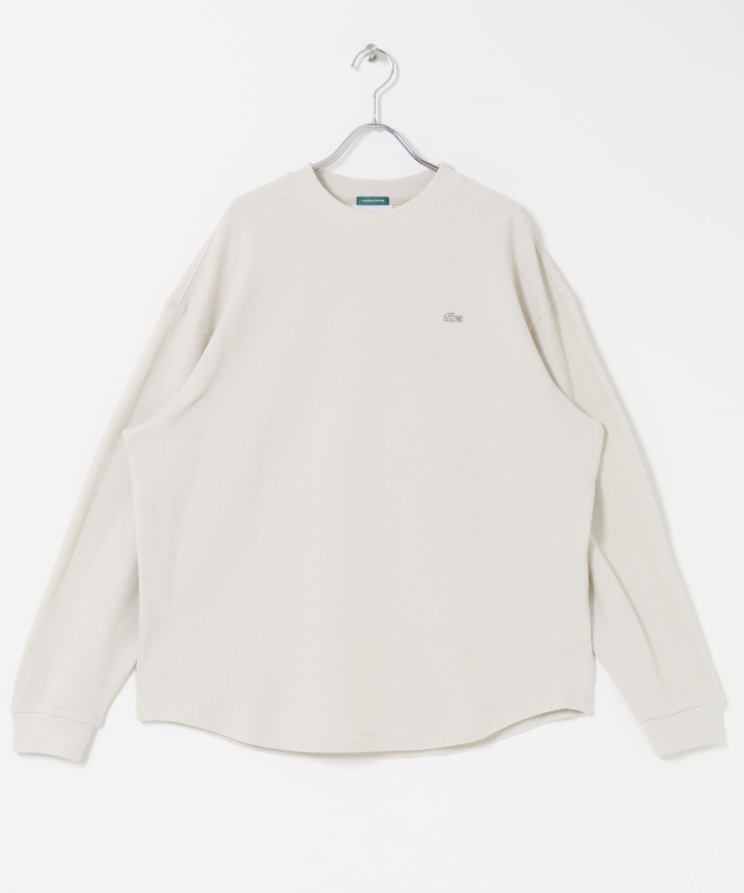 URBAN RESEARCH DOORS「『別注』LACOSTE&times;DOORS　THICK PIQUE ROUND LONG-SLEEVE」|Tシャツ・カットソー|