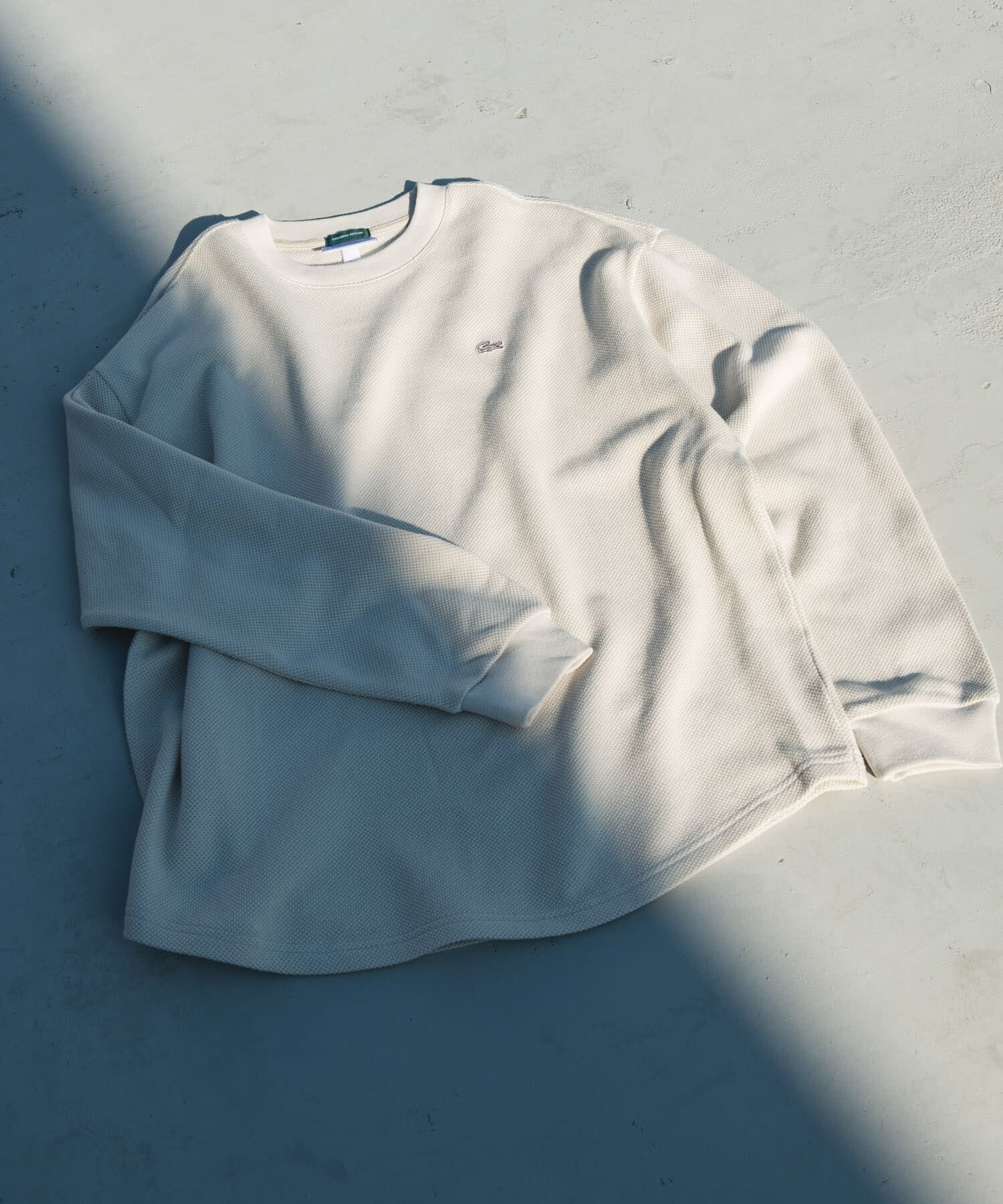 URBAN RESEARCH DOORS「『別注』LACOSTE&times;DOORS　THICK PIQUE ROUND LONG-SLEEVE」|Tシャツ・カットソー|