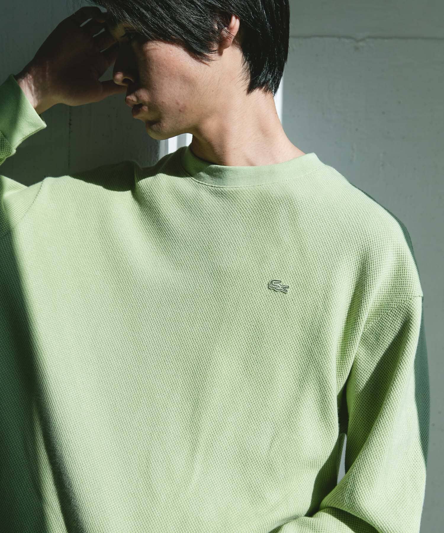 URBAN RESEARCH DOORS「『別注』LACOSTE&times;DOORS　THICK PIQUE ROUND LONG-SLEEVE」|Tシャツ・カットソー|