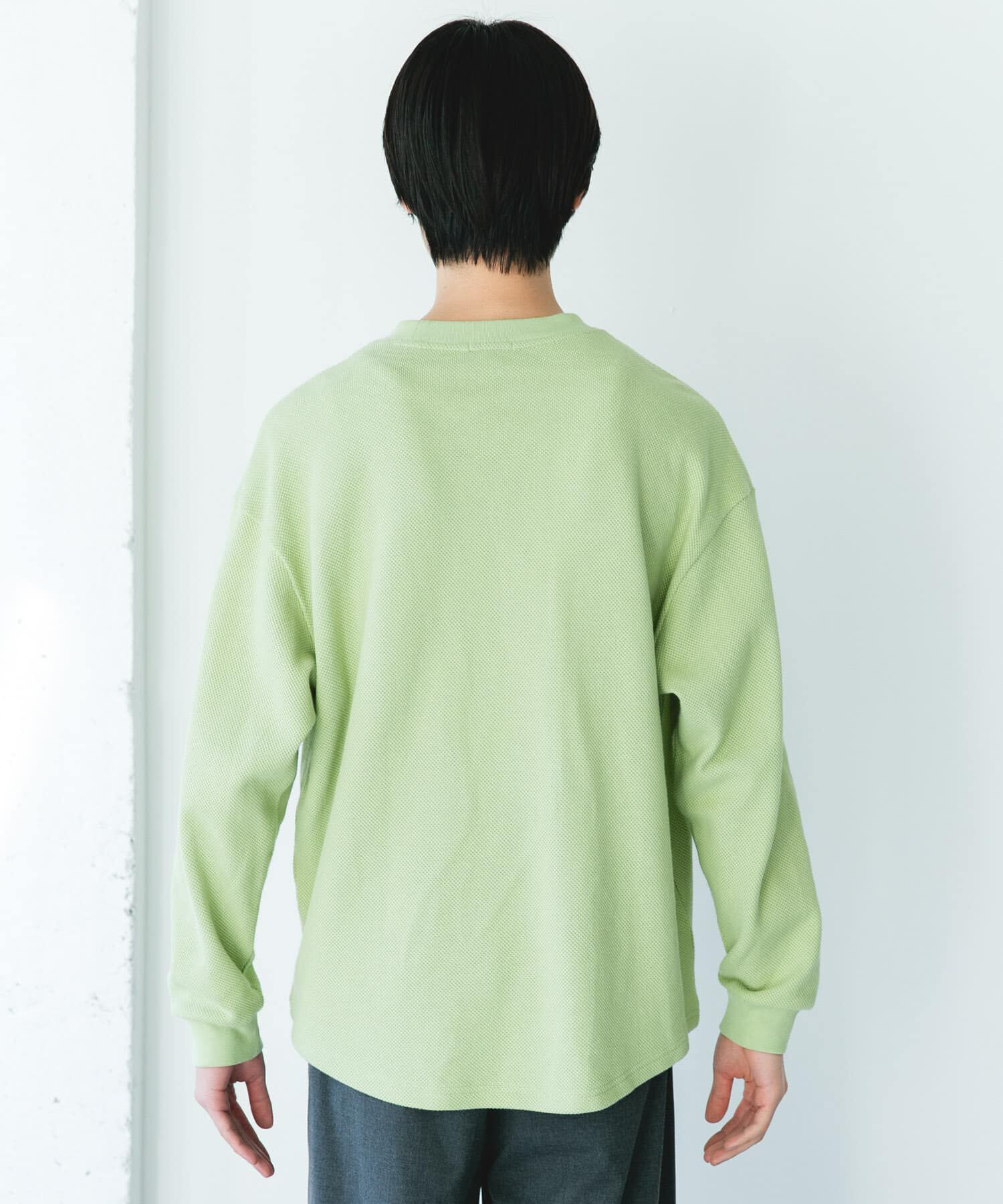 URBAN RESEARCH DOORS「『別注』LACOSTE&times;DOORS　THICK PIQUE ROUND LONG-SLEEVE」|Tシャツ・カットソー|