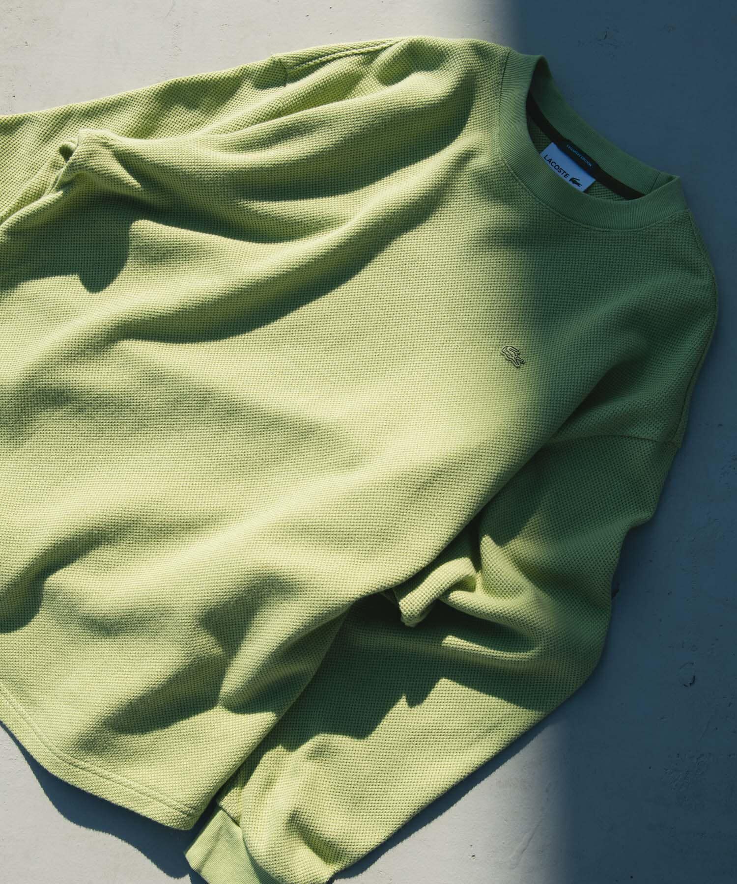 URBAN RESEARCH DOORS「『別注』LACOSTE&times;DOORS　THICK PIQUE ROUND LONG-SLEEVE」|Tシャツ・カットソー|