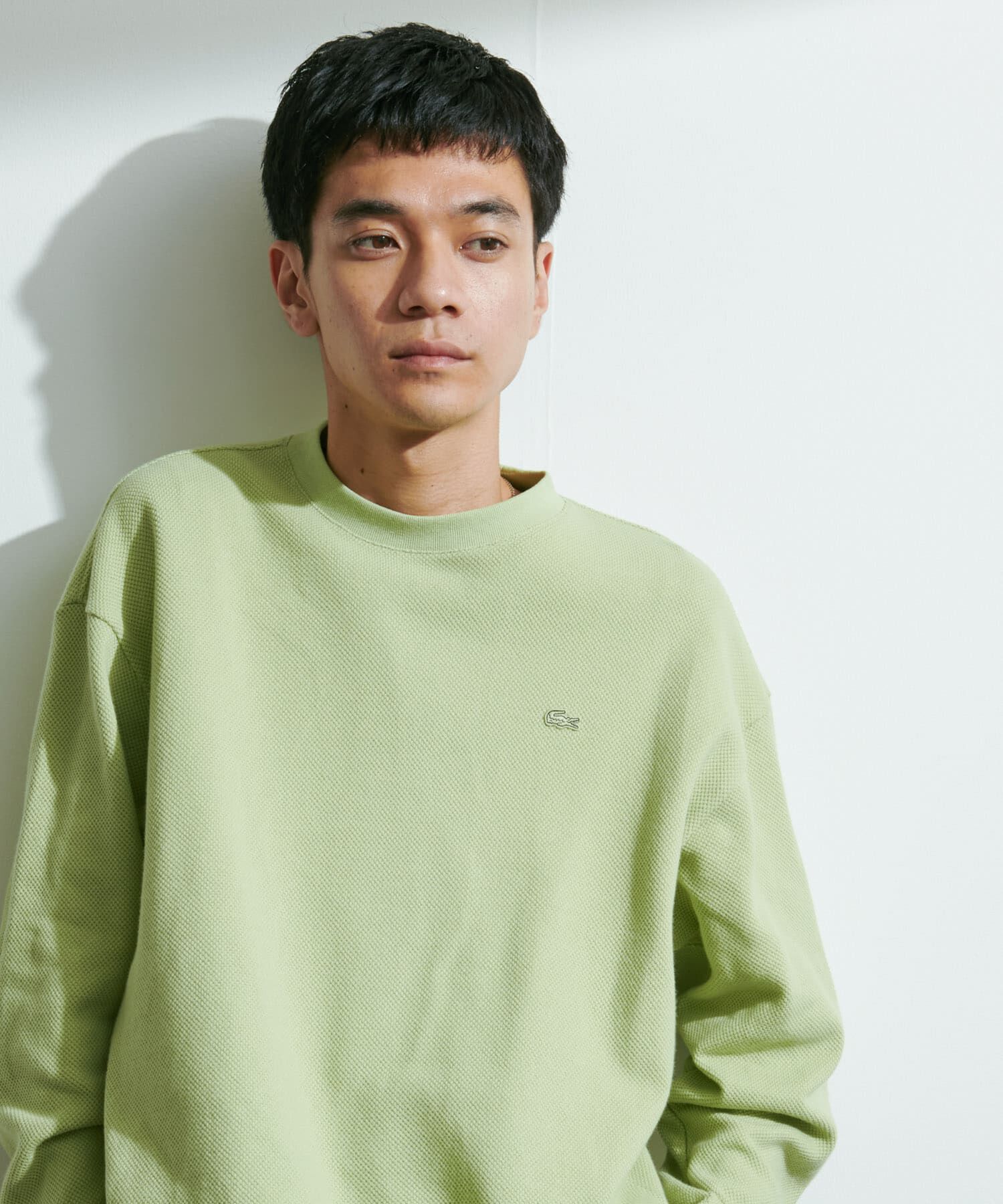 URBAN RESEARCH DOORS「『別注』LACOSTE&times;DOORS　THICK PIQUE ROUND LONG-SLEEVE」|Tシャツ・カットソー|