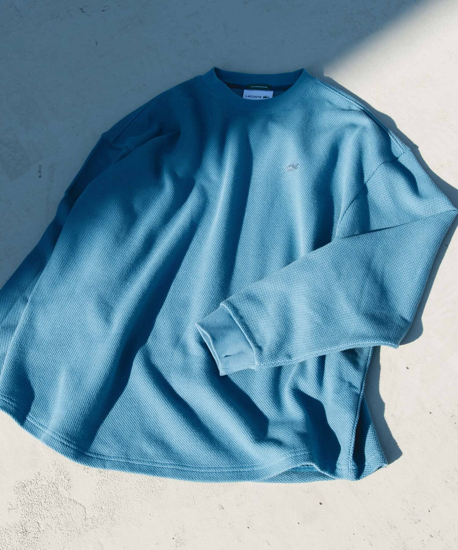 URBAN RESEARCH DOORS「『別注』LACOSTE&times;DOORS　THICK PIQUE ROUND LONG-SLEEVE」|Tシャツ・カットソー|