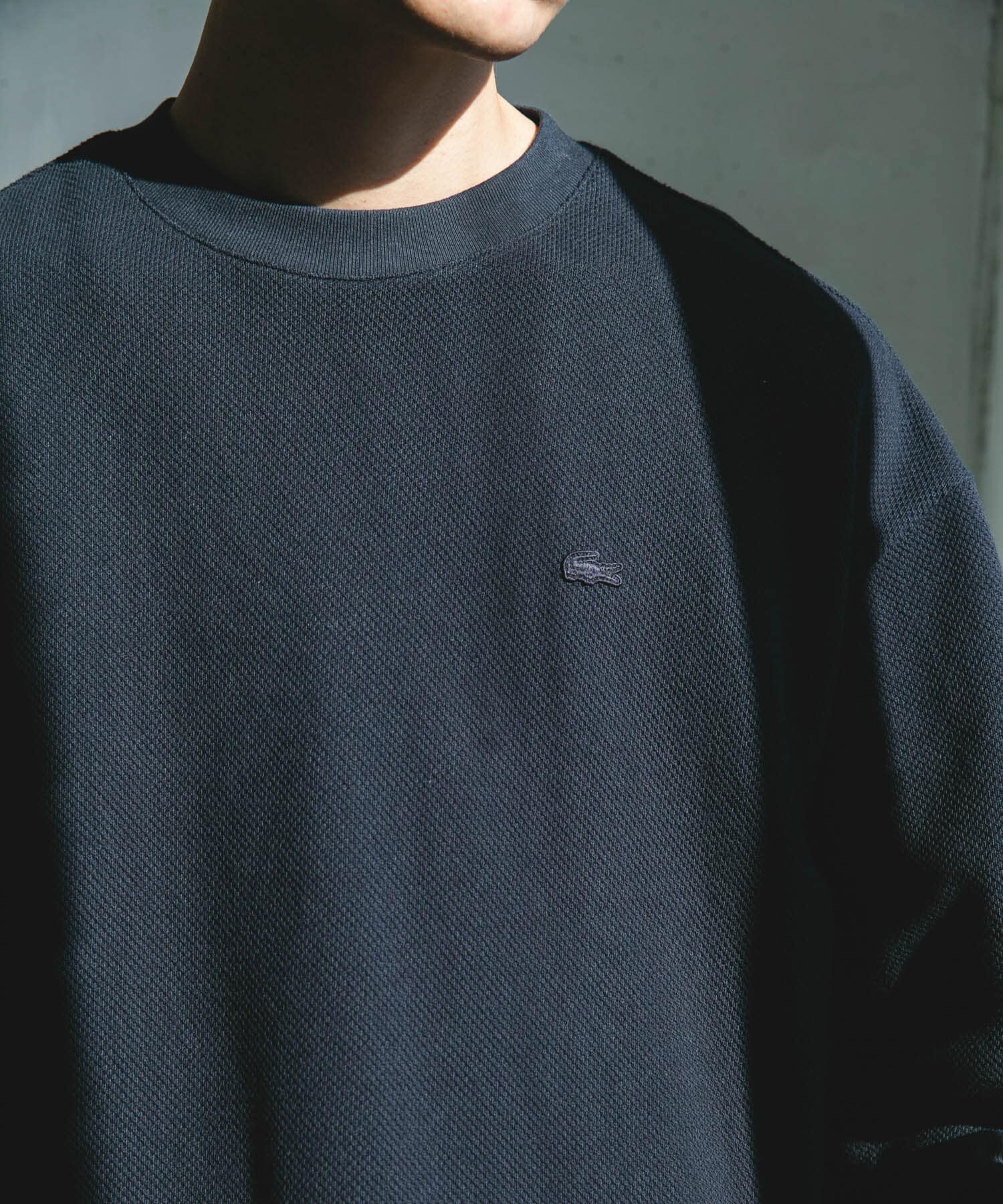 URBAN RESEARCH DOORS「『別注』LACOSTE&times;DOORS　THICK PIQUE ROUND LONG-SLEEVE」|Tシャツ・カットソー|
