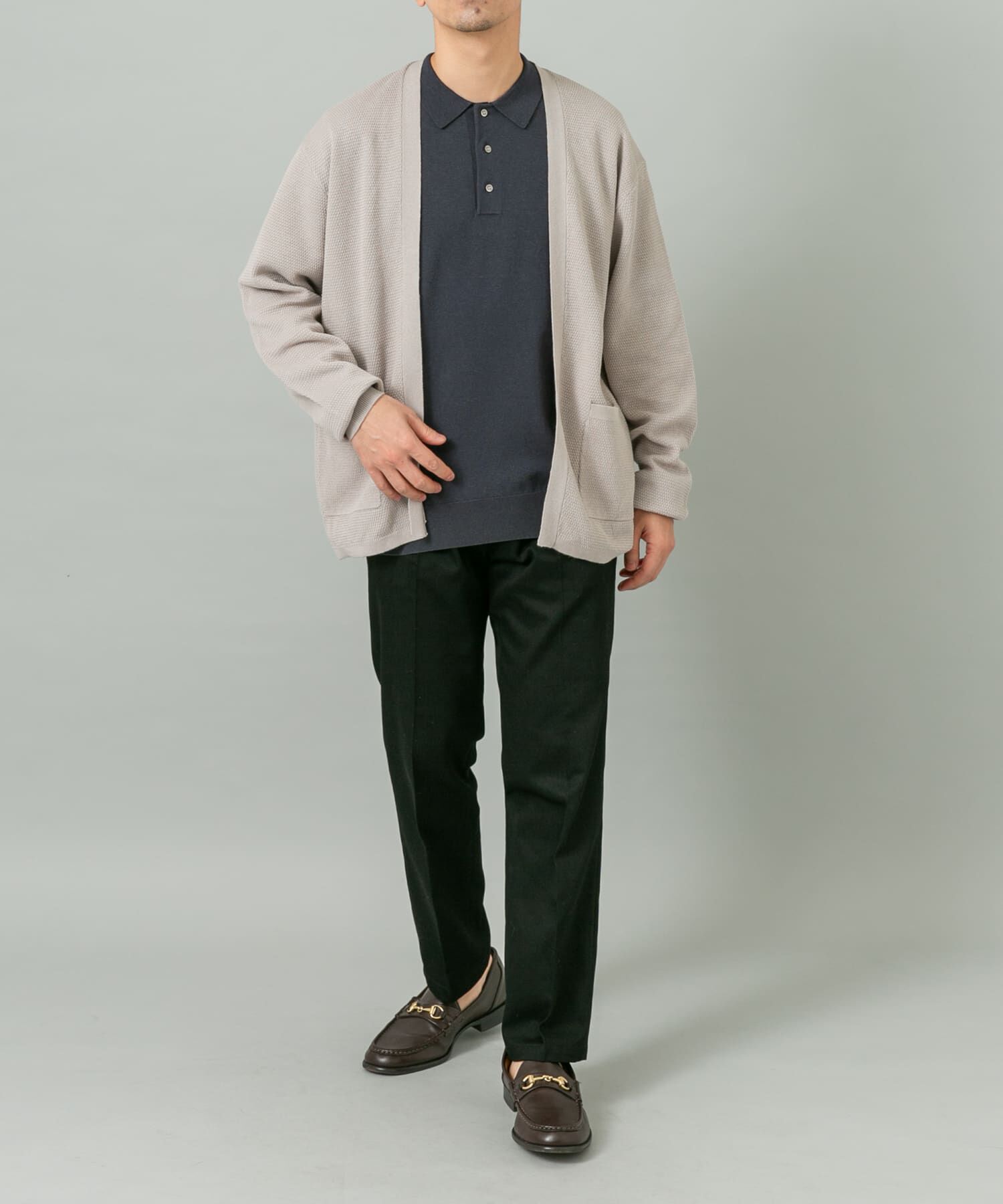 URBAN RESEARCH ROSSO「『WEB限定』変形カノコトッパーニットカーディガン」|カーディガン|