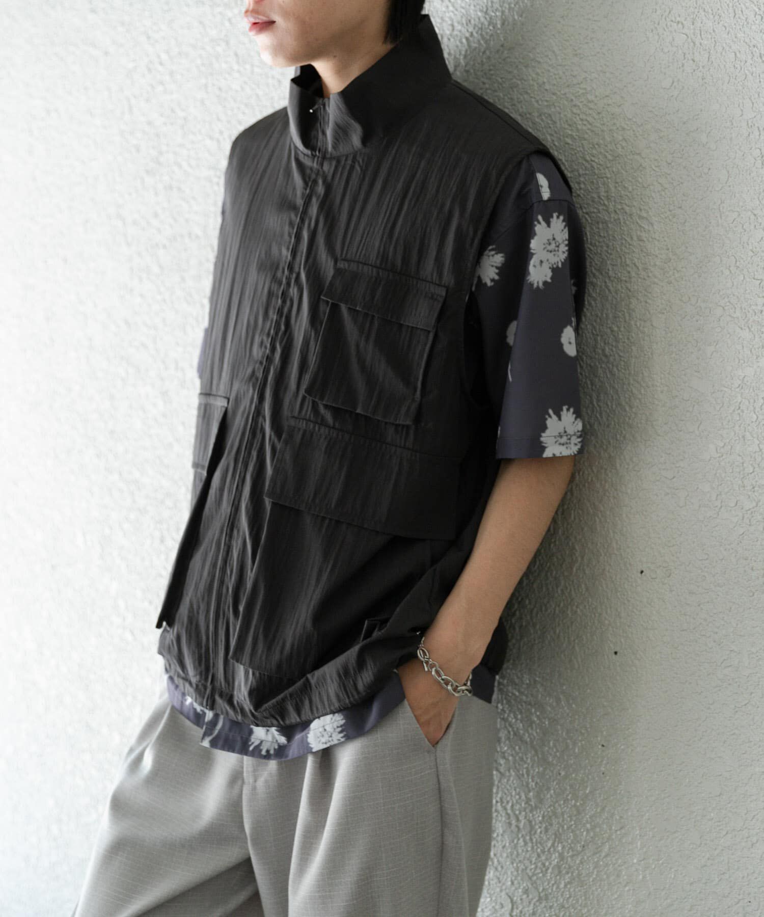 SENSE OF PLACE by URBAN RESEARCH「ユーティリティスタンドベスト」|ブルゾン・スタジャン|