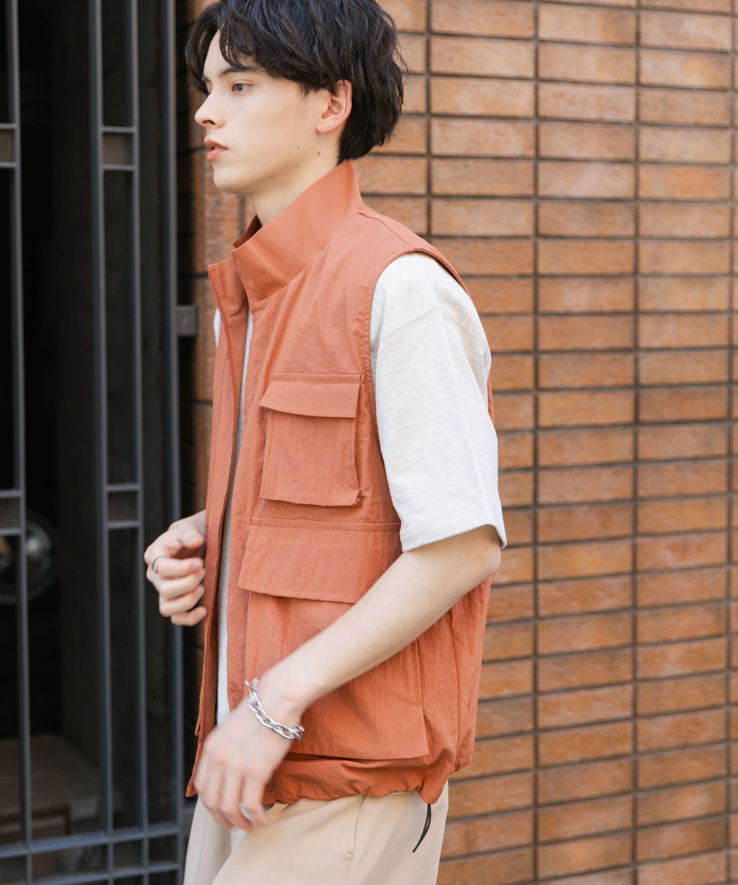 SENSE OF PLACE by URBAN RESEARCH「ユーティリティスタンドベスト」|ブルゾン・スタジャン|