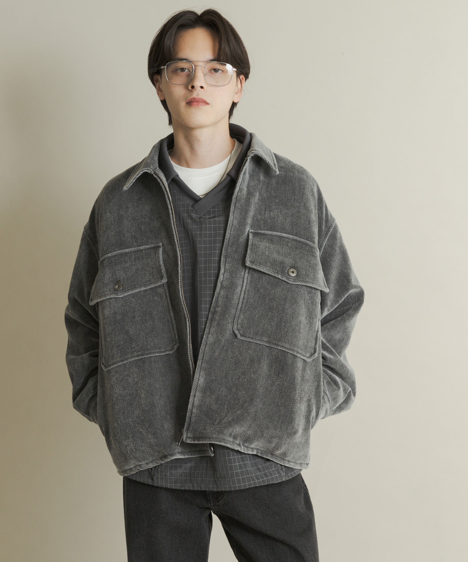 SENSE OF PLACE by URBAN RESEARCH「ヴィンテージツイルZIPブルゾン」|ブルゾン・スタジャン|