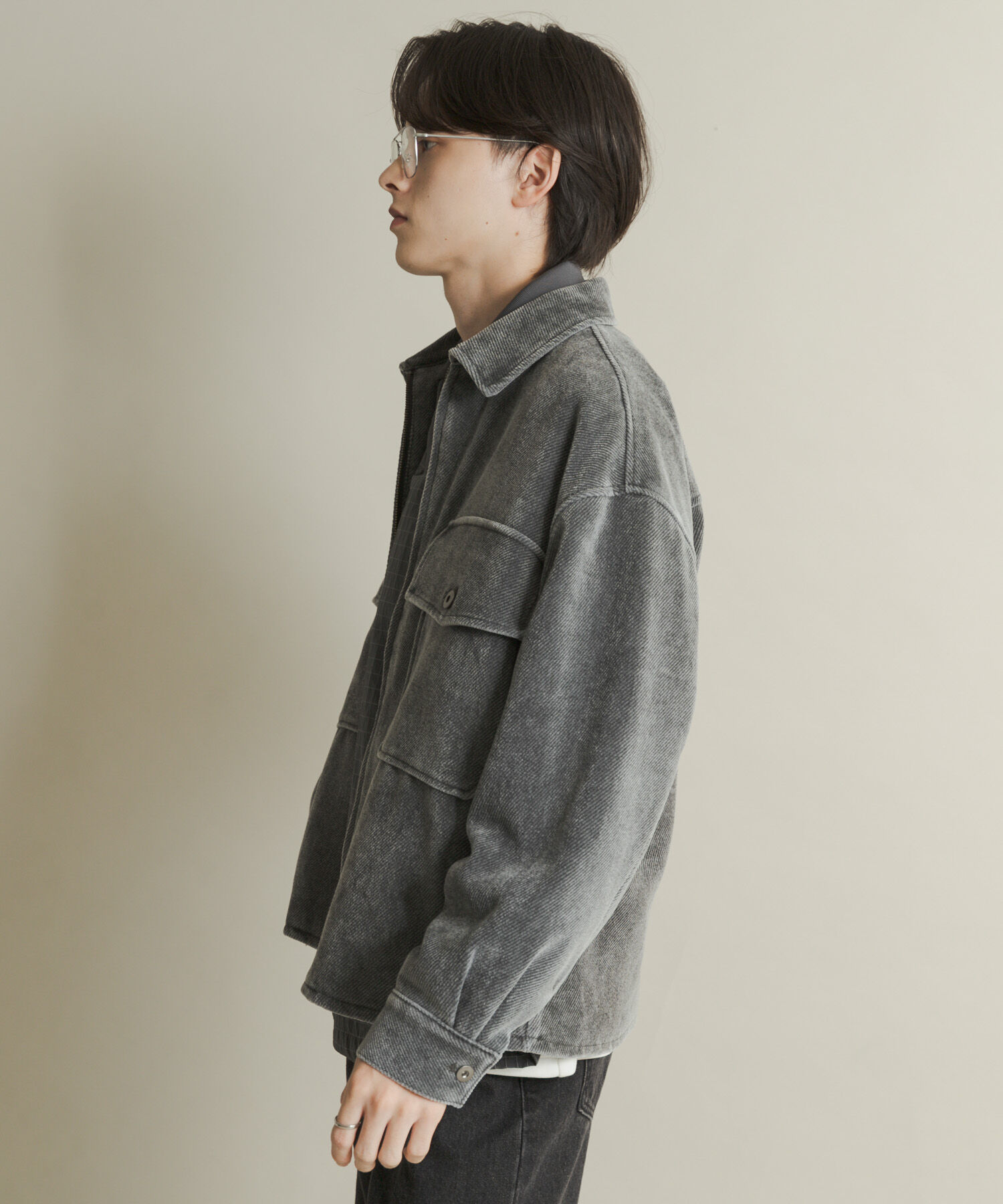 SENSE OF PLACE by URBAN RESEARCH「ヴィンテージツイルZIPブルゾン」|ブルゾン・スタジャン|