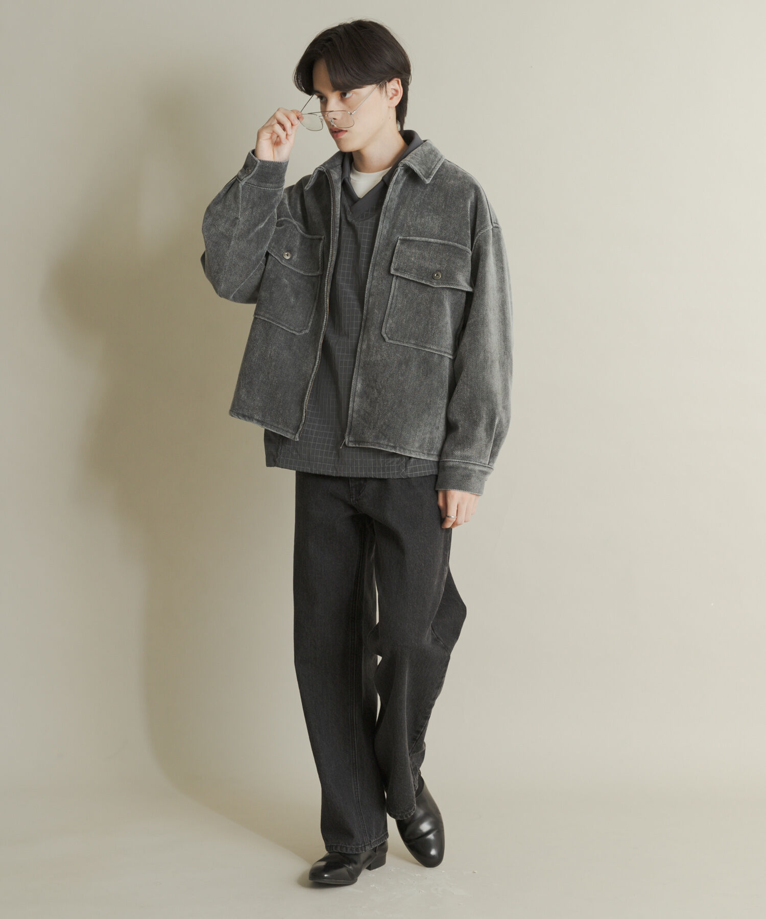 SENSE OF PLACE by URBAN RESEARCH「ヴィンテージツイルZIPブルゾン」|ブルゾン・スタジャン|