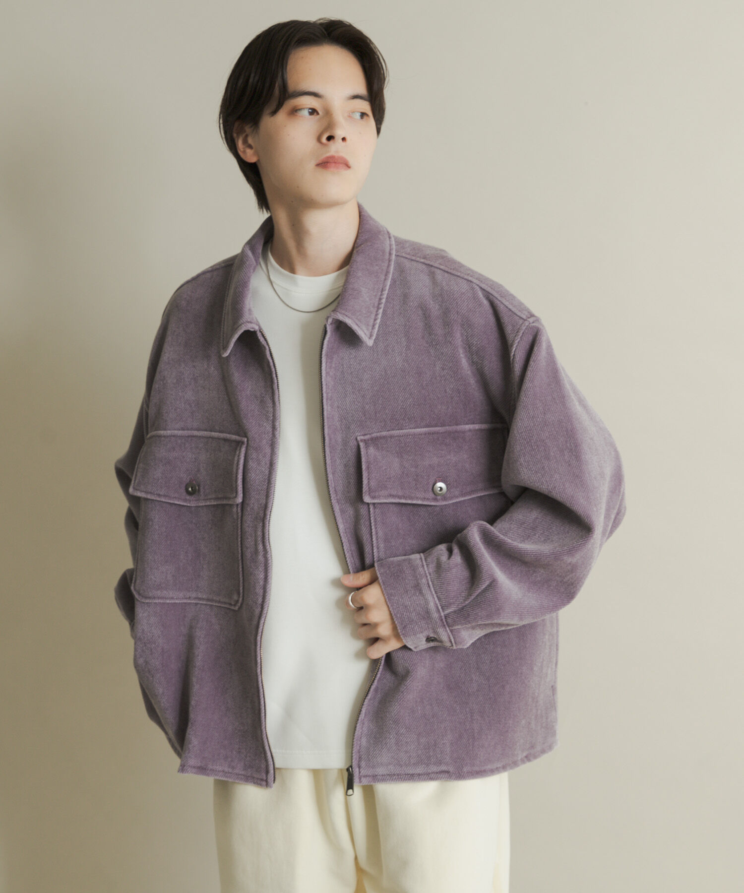 SENSE OF PLACE by URBAN RESEARCH「ヴィンテージツイルZIPブルゾン」|ブルゾン・スタジャン|