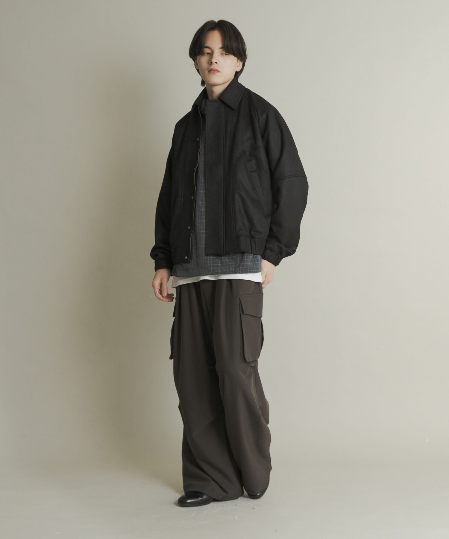 SENSE OF PLACE by URBAN RESEARCH「『ユニセックス』ツイルスエードタッチZIPブルゾン」|ブルゾン・スタジャン|