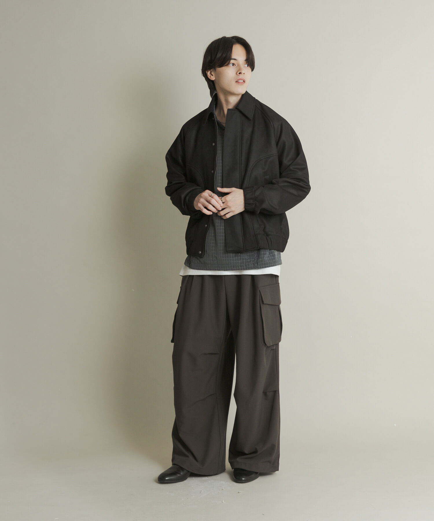 SENSE OF PLACE by URBAN RESEARCH「『ユニセックス』ツイルスエードタッチZIPブルゾン」|ブルゾン・スタジャン|