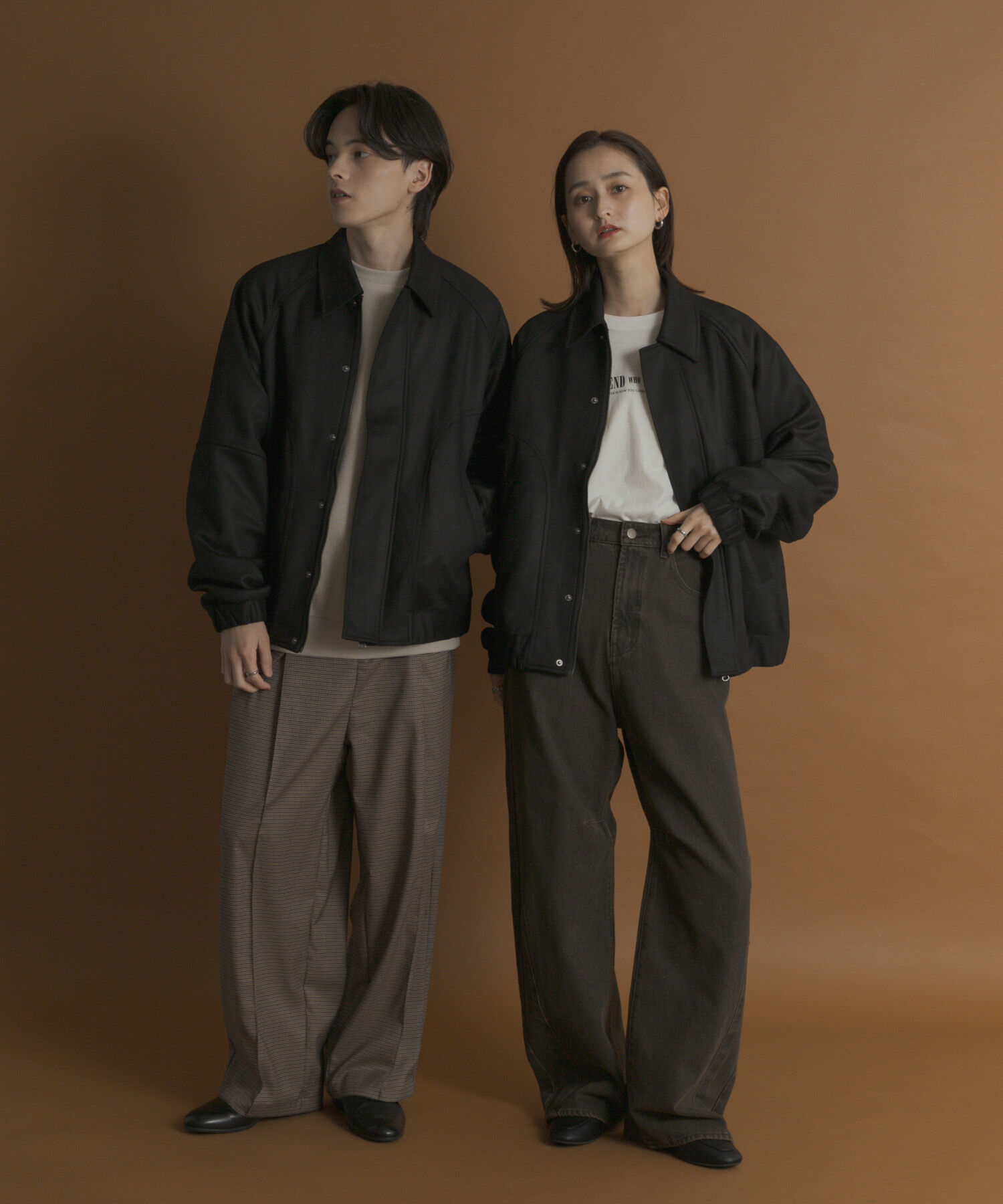 SENSE OF PLACE by URBAN RESEARCH「『ユニセックス』ツイルスエードタッチZIPブルゾン」|ブルゾン・スタジャン|