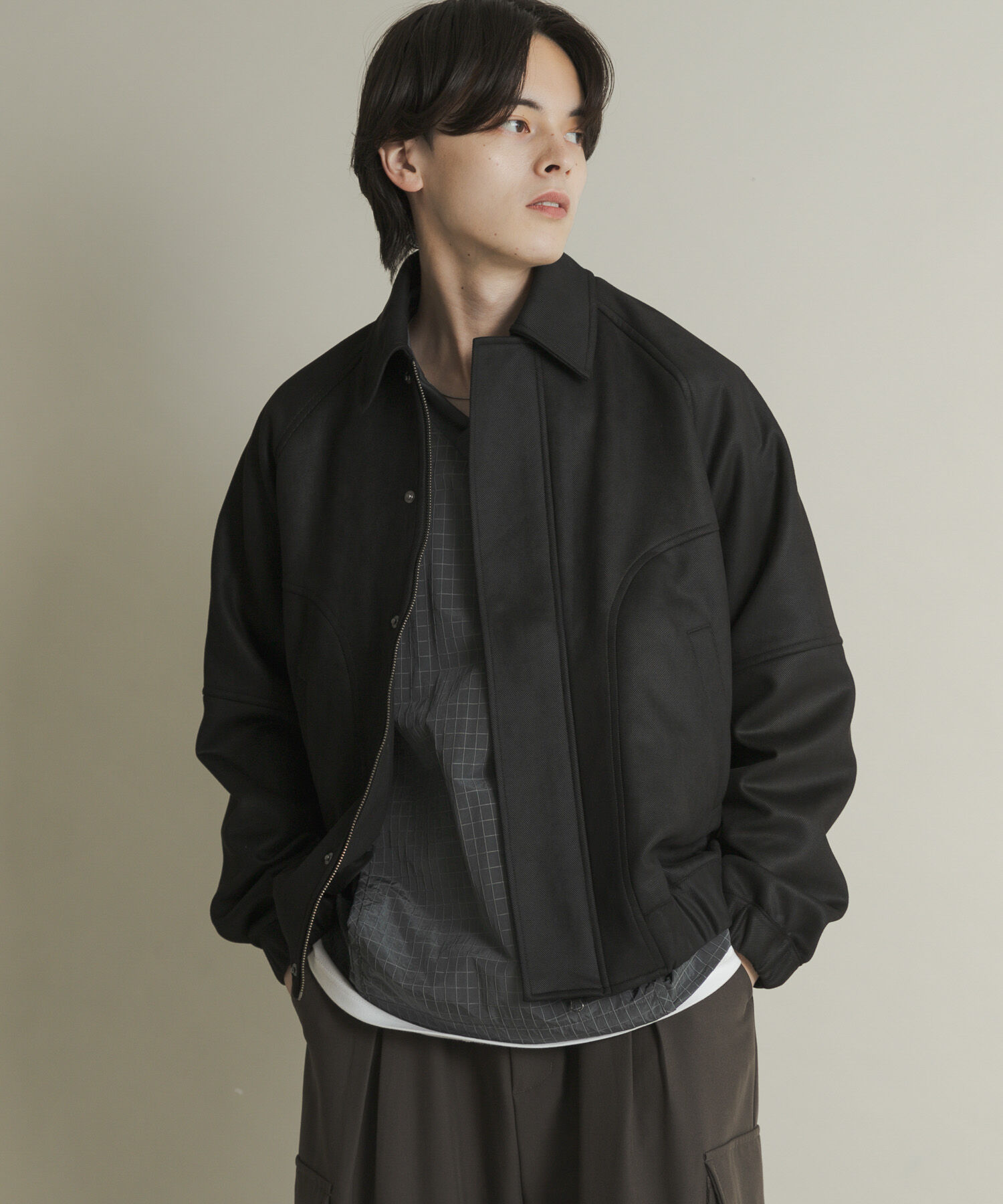 SENSE OF PLACE by URBAN RESEARCH「『ユニセックス』ツイルスエードタッチZIPブルゾン」|ブルゾン・スタジャン|