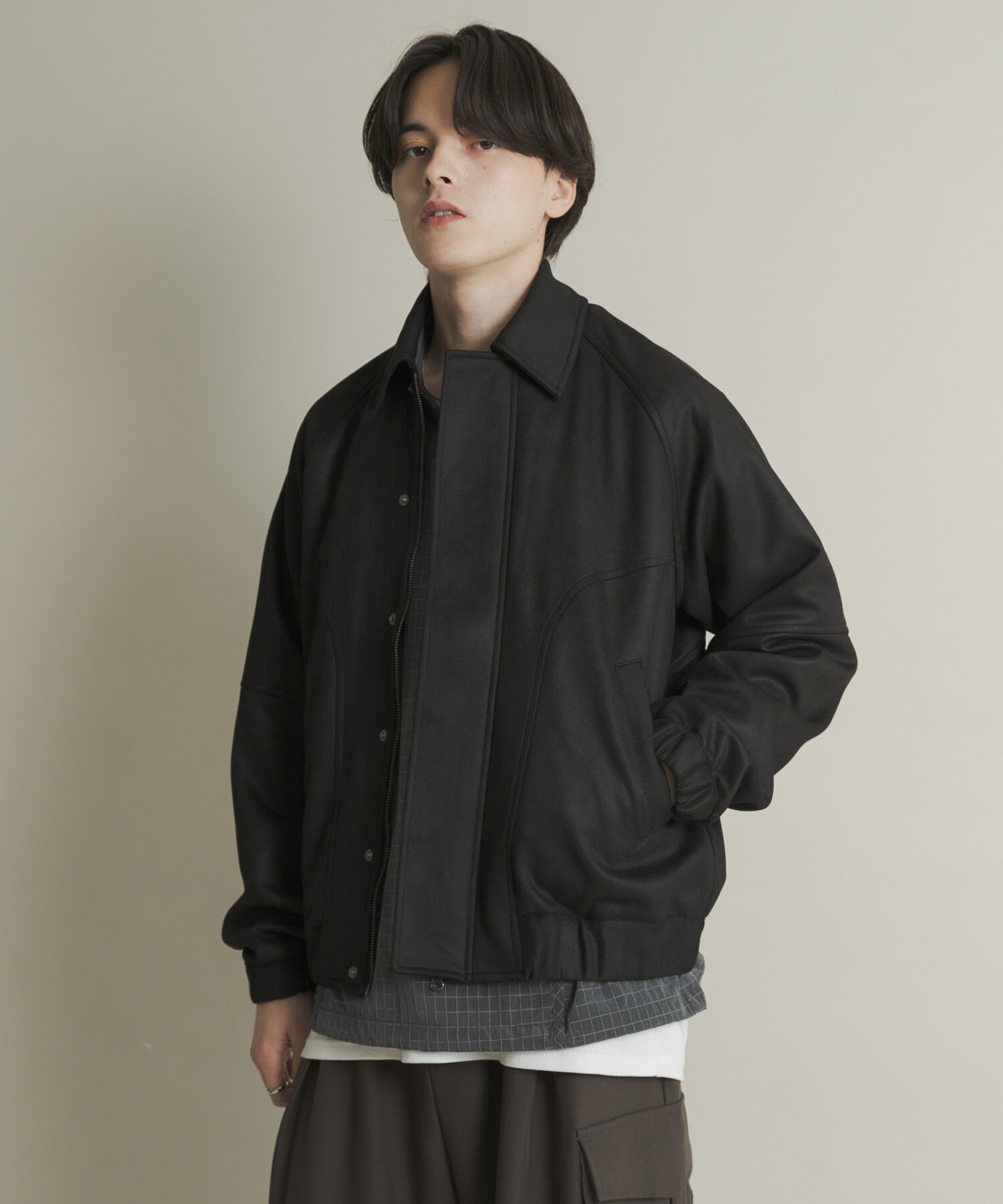 SENSE OF PLACE by URBAN RESEARCH「『ユニセックス』ツイルスエードタッチZIPブルゾン」|ブルゾン・スタジャン|