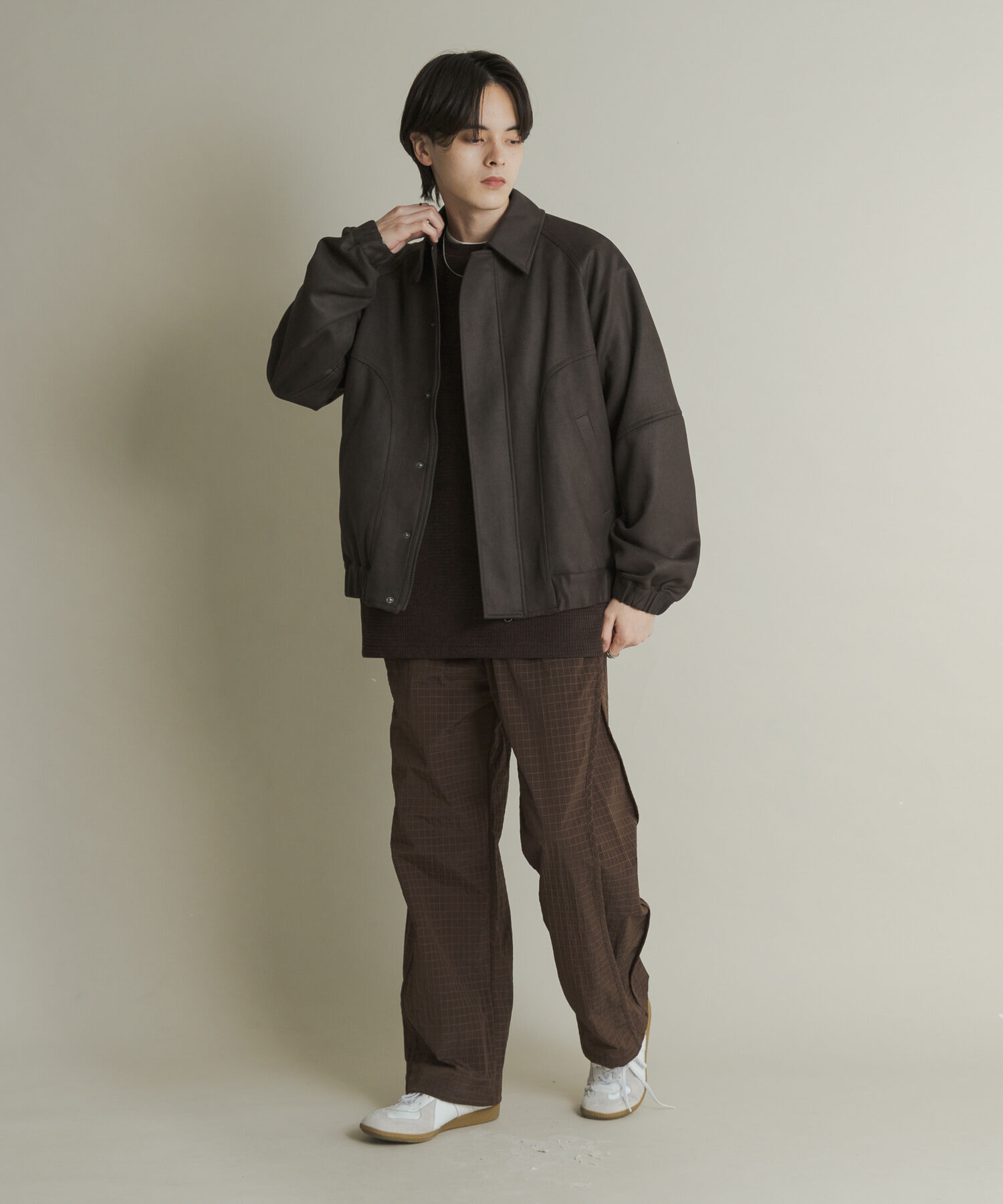 SENSE OF PLACE by URBAN RESEARCH「『ユニセックス』ツイルスエードタッチZIPブルゾン」|ブルゾン・スタジャン|