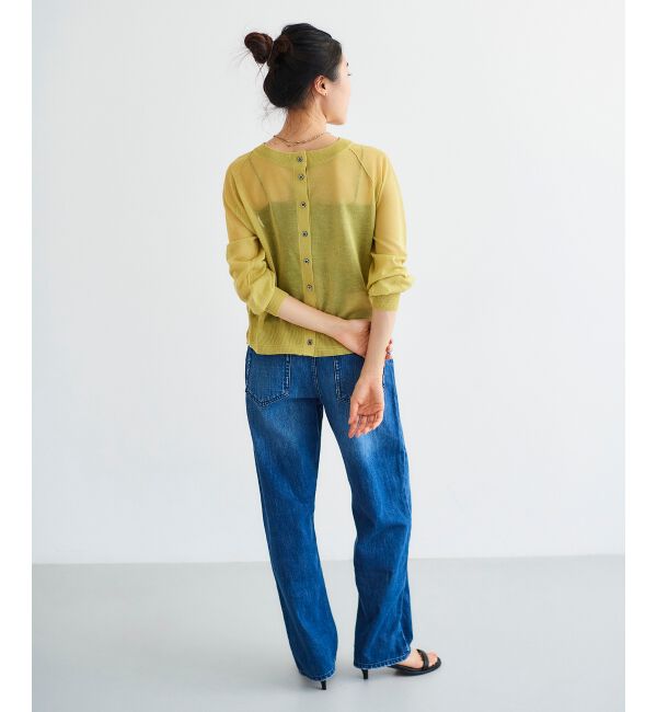 le.coeur blanc「シアー前後2WAYクルーカーディガン」|カーディガン|