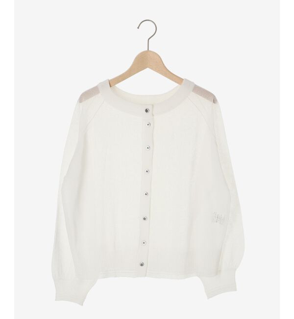 le.coeur blanc「シアー前後2WAYクルーカーディガン」|カーディガン|