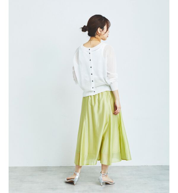 le.coeur blanc「シアー前後2WAYクルーカーディガン」|カーディガン|