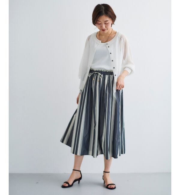 le.coeur blanc「シアー前後2WAYクルーカーディガン」|カーディガン|