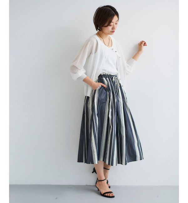 le.coeur blanc「シアー前後2WAYクルーカーディガン」|カーディガン|