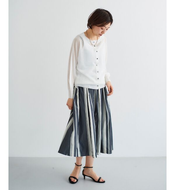 le.coeur blanc「シアー前後2WAYクルーカーディガン」|カーディガン|