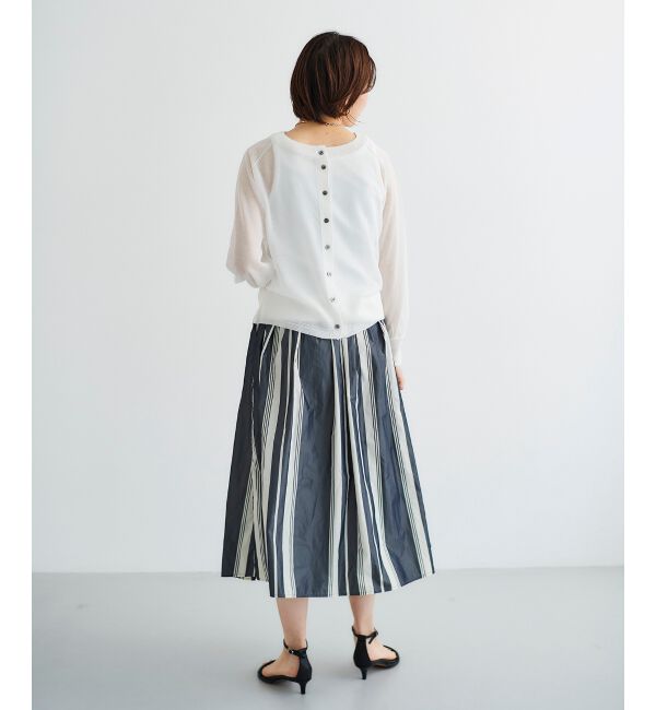 le.coeur blanc「シアー前後2WAYクルーカーディガン」|カーディガン|