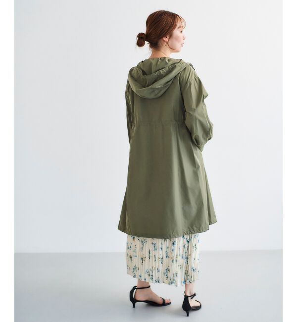  「ライトタフタフードロングブルゾン」|ブルゾン・スタジャン|