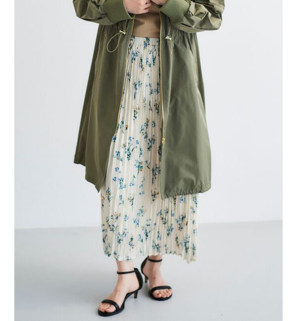  「ライトタフタフードロングブルゾン」|ブルゾン・スタジャン|