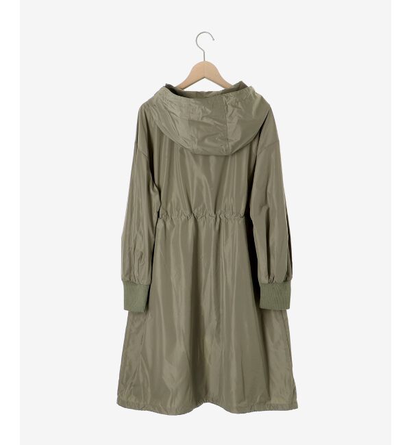  「ライトタフタフードロングブルゾン」|ブルゾン・スタジャン|