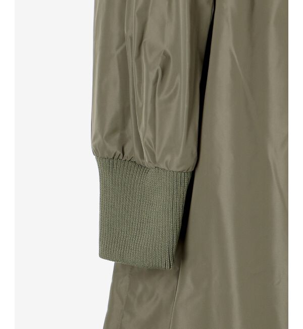  「ライトタフタフードロングブルゾン」|ブルゾン・スタジャン|