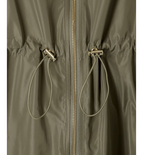  「ライトタフタフードロングブルゾン」|ブルゾン・スタジャン|