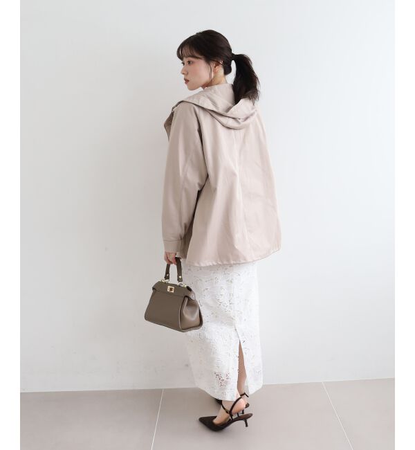 le.coeur blanc「ツイルストレッチフードブルゾン」|ブルゾン・スタジャン|