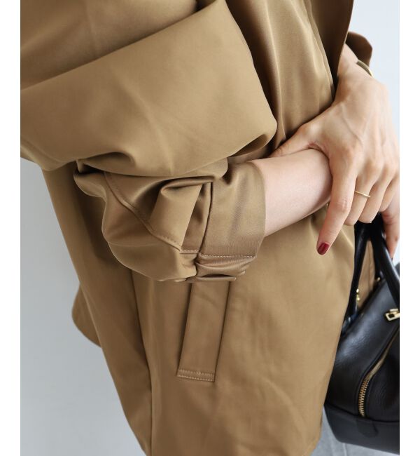 le.coeur blanc「ツイルストレッチフードブルゾン」|ブルゾン・スタジャン|