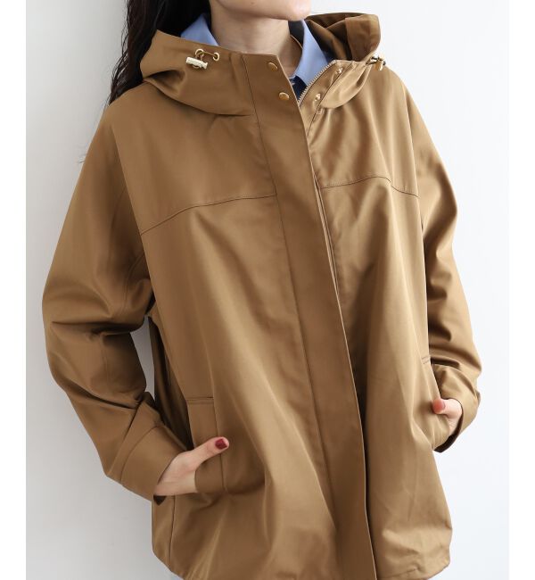 le.coeur blanc「ツイルストレッチフードブルゾン」|ブルゾン・スタジャン|