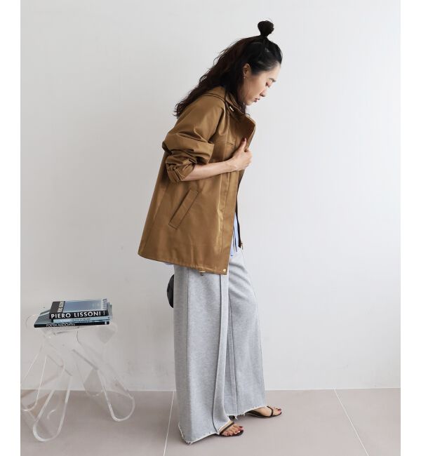 le.coeur blanc「ツイルストレッチフードブルゾン」|ブルゾン・スタジャン|