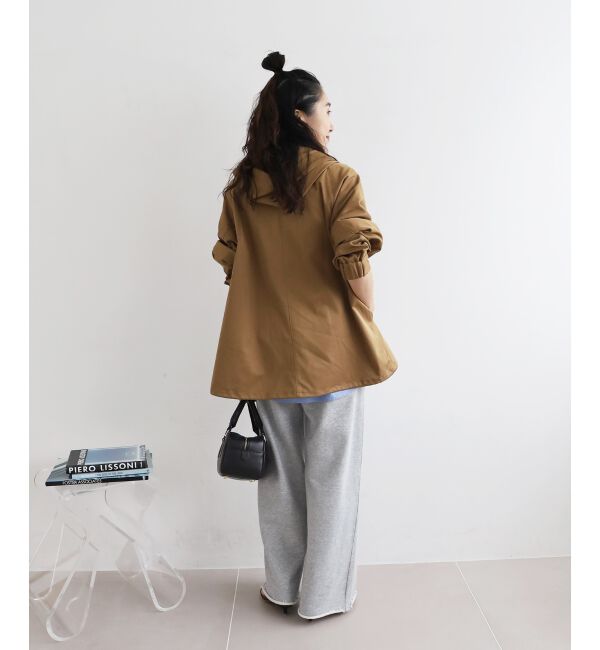 le.coeur blanc「ツイルストレッチフードブルゾン」|ブルゾン・スタジャン|