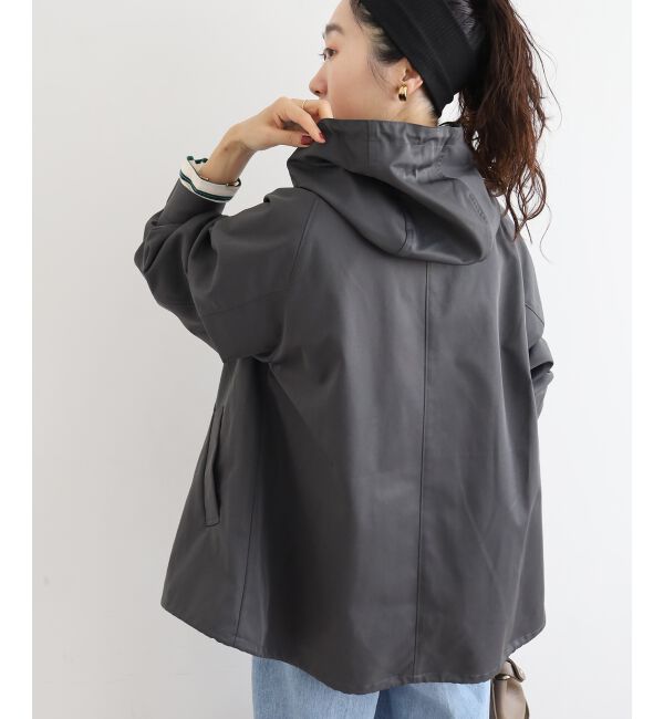 le.coeur blanc「ツイルストレッチフードブルゾン」|ブルゾン・スタジャン|