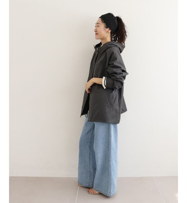 le.coeur blanc「ツイルストレッチフードブルゾン」|ブルゾン・スタジャン|