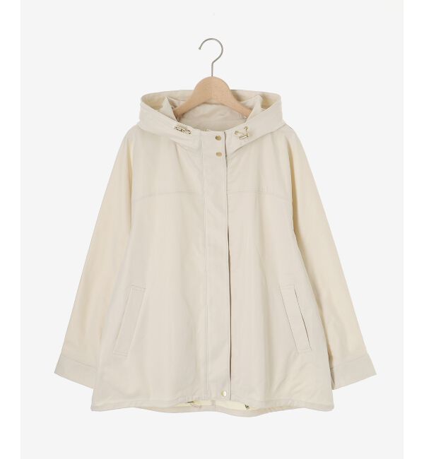 le.coeur blanc「ツイルストレッチフードブルゾン」|ブルゾン・スタジャン|