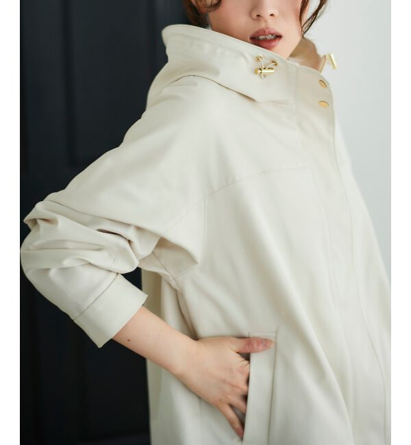 le.coeur blanc「ツイルストレッチフードブルゾン」|ブルゾン・スタジャン|