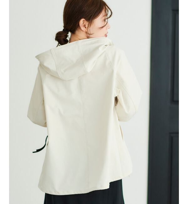 le.coeur blanc「ツイルストレッチフードブルゾン」|ブルゾン・スタジャン|